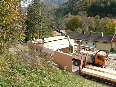 Strohballen-Passivhaus in Lilienfeld, NÖ