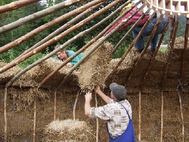 Straw Bale Yurt