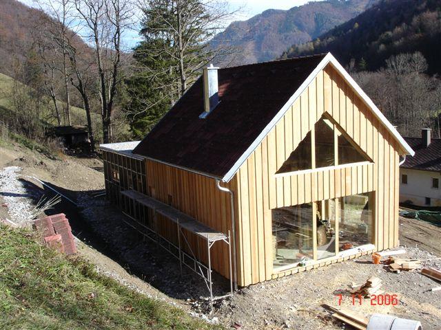 Straw bale passive house in Lilienfeld, Lower Austria