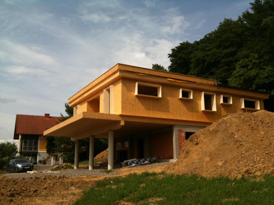 Straw bale construction near Bad Gleichenberg