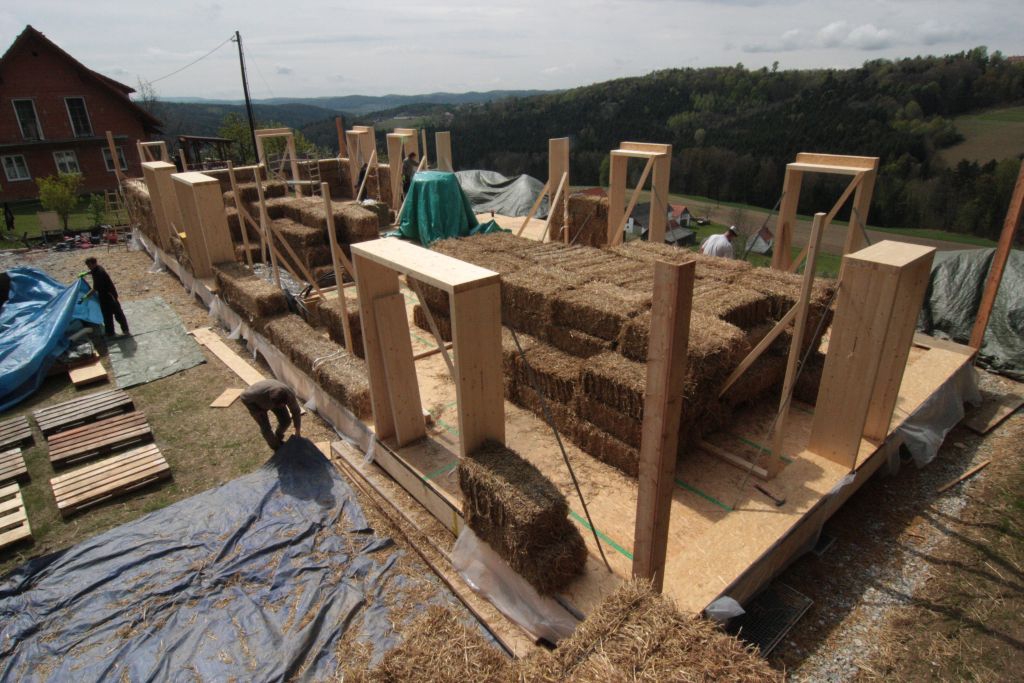 First load-bearing straw bale house with planning permission